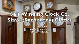 Self Winding Clock Co. Slave (Secondary) Clocks. Uncommon and very interesting.