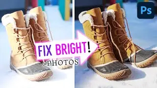 How to FIX BRIGHT PHOTOS in Photoshop CC | Save Overexposed Images Tutorial