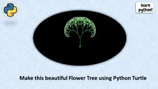 Make this beautiful Flower Tree using Python Turtle❤