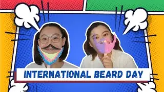 Craft idea to celebrate "World Beard Day" / How to make a Beard Mask / Younger age kids