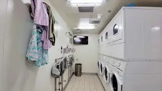 Self Service Laundry Room On Viking Ocean Cruise Ship Orion