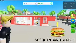 Ngày đầu tiên làm cửa hàng Hamburger|Roblox-Burger Tycoon(Beta)|#1|SamuraiS