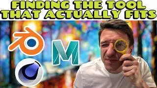 Blender vs Cinema 4D vs Autodesk Maya
