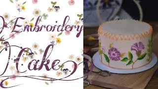 Embroidery-inspired cake easy as it can be!!