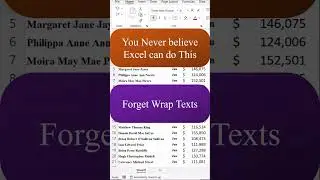 Forget Wrap text  - Shrink to Fit in Excel | Excel Tips and Tricks | 