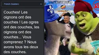 Shrek's Layers in different languages meme