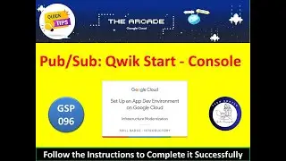 [2024] Pub/Sub: Qwik Start - Console Lab Solution [2 minutes] 