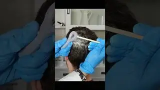Examination of the scalp for an allergic reaction #asmr #femaleasmr #shorts #scalp #allergy #exam
