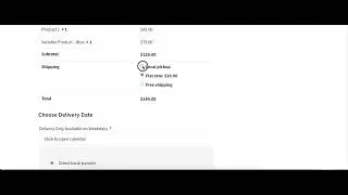 Conditional Delivery Datepicker for WooCommerce Checkout Page