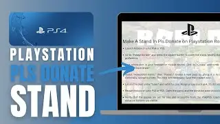 How To Make A Stand In Pls Donate on Playstation Roblox PS4/PS5 - Complete Guide