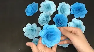 How to make a paper flower || Easy paper rose || paper flower DIY || Handmade flower