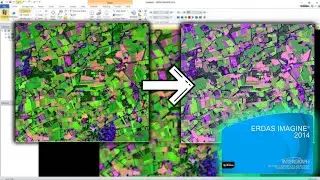 Unsupervised Classification of a satellite image  - Erdas Imagine