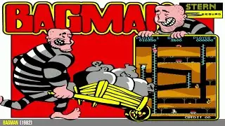 Bagman Arcade Gameplay - Pedestal Arcade Build Launchbox BigBox