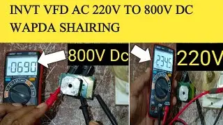 Invt single phase to 800v dc converter | invt single phase wapda sharing converter | Invt chf100A