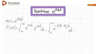 Fourier Transformation komplex Exponentialfunktion