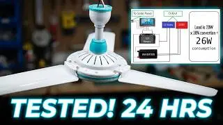 12Volts Ceiling Fan 12W 700mm: Tatagal ba ito ng 24 oras pinaaandar?