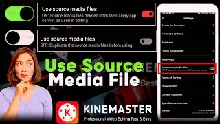 KineMaster Use Source Media Files Feature Explained | Fix Original Media File Issues