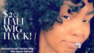 SENSATIONNEL HALF WIG REMIX! | CREATE BIG FLUFFY CURLS IN MINUTES! | #SHORTS