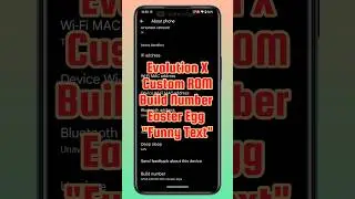 EvolutionX Build Number Easter Egg Funny Text | AUR TechTips