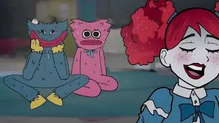 Huggy Wuggy, Kissy Kissy and Poppy the Boss.  Who is boss. (Poppy Playtime) Animation