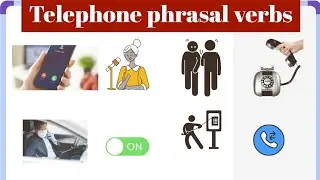 english vocabulary: telephone phrasal verbs| phrasal verbs with pictures