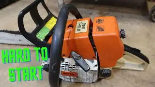 Stihl 046 carb rebuild, intake and line replacements