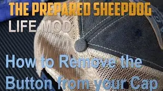 How to remove the button from a cap