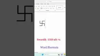 Swastik  symbol Word Shortcut