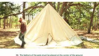 Glamping Cotton Tents, Tipis - Step by Step Unboxing & Setup - Regatta Bell Tent, Tipi 13'