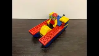 Катер на подводных крыльях. Сборка из коробки. Аналог LEGO
