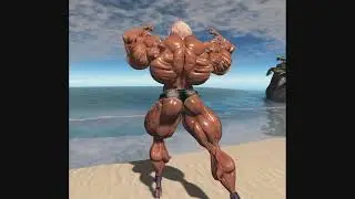 New Female Bodybuilding Posing in Second Life.