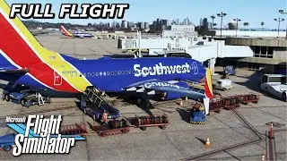 PMDG 737 FULL FLIGHT - Watch during Work / Study / Sleep / Focus time