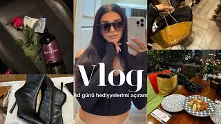 VLOG | Dodağımı ilk dəfə tünd rənglə konturladım 🛍️Ad günümə verilən hədiyyələri birlikdə açaq