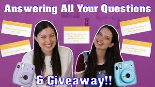 Q&A Video + 2021 GIVEAWAY (International)!