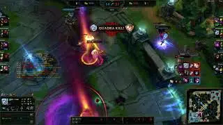 Viego Launch Day - 1st Game and get Quadra kill so close to Penta