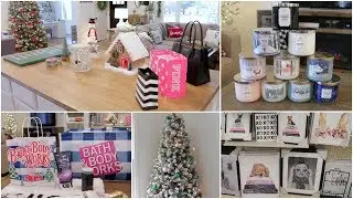 Christmas Shop With Me + Gift Ideas, Bath & Body Works Candle Haul + Office Christmas Decor Tour