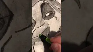 Learning to draw with charcoal 2: Scar 🦁