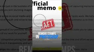 Remove Stamps in Photoshop Tutorial