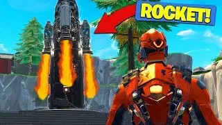 FORTNITE ROCKET LAUNCH + AFTERMATH (IN-GAME FOOTAGE!) Fortnite Battle Royale Gameplay