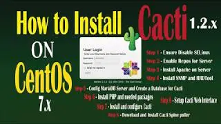 How to Install Cacti  on CentOS 7 | Cacti 1.2x vs CentOS 7