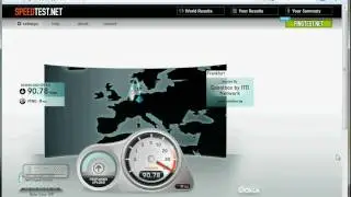 Speedtest Fiber Optic Netcologne FTTB 100 Mb/s