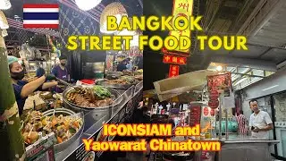 ICONSIAM Huge Indoor Food market (Sook Siam) & Bangkok Chinatown Food Tour #bangkok #streetfood