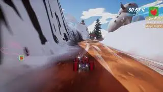 All-Star Fruit Racing: Time Attack Gold - Apple Pikes (Three Pistons)