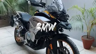 BMW F850 GS loaded with accessories