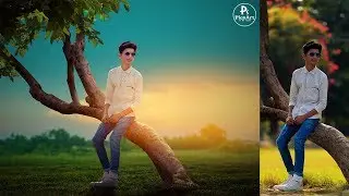 PICSART MANIPULATION AWESOME GREEN TREE AND ALONE BOY MOVIEPOSTER MANIPULATION LIKE  KRISHNA GALLERY