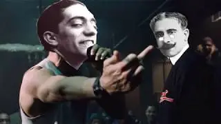 Almada Negreiros destrói a carreira de Dantas (colorized)