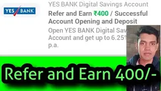 How to open and Earn Yes Bank Account with onecode 