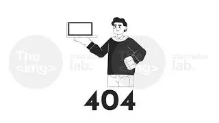 Monitoring trends bw error 404 animation