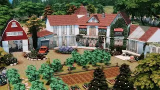 Base Game Generations Family Farm 🌻👨‍👩‍👧‍👦| The Sims 4 - Stop motion speed build (No CC)