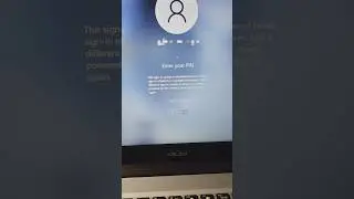 This sign-in option is disabled because of failed sign-in attempts or repeated shutdown 